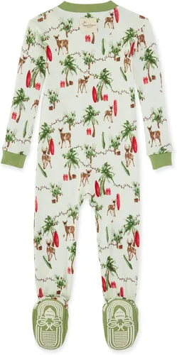 Miniatura 2 de Burt's Bees Baby - Pijama para niña, con cremallera delantera y pies cerrados antideslizantes, de algodón orgánico 100%, para niñas pequeñas
