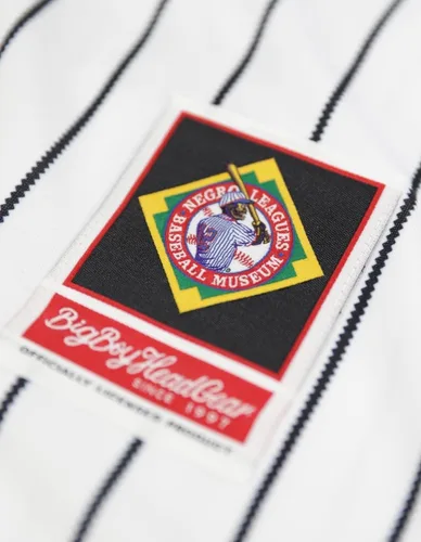Miniatura 6 de Big Boy Negro Leagues S8 Conmemorativo Mens Baseball Jersey [Blanco] - ID#63332-170-208-0-0