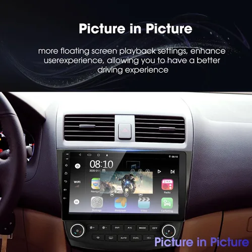 Miniatura 5 de Para Honda Accord 7th 2003-2007 Android Car Stereo, Carplay integrado y Android Auto, pantalla táctil capacitiva de 10 pulgadas, unidad