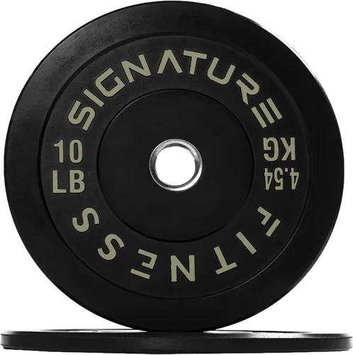 Fitvids Juego de discos de peso olímpicos de goma de 2 pulgadas, juego de discos de parachoques con barra para entrenamiento de fuerza, 180-390