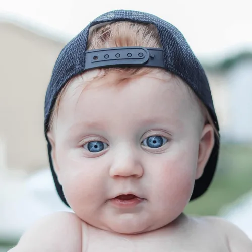 Miniatura 46 de Born to Love - Gorra de béisbol para niño y bebé con visera, en color blanco y azul