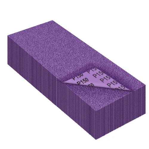 Miniatura 24 de Papel de lija de grano 3000, hojas de lija en seco y húmedo, papel de arena abrasivo de cerámica de alto rendimiento para acabado de muebles