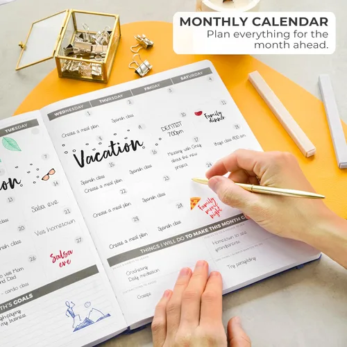 Miniatura 5 de Clever Fox Planner PRO - Planificador de vida semanal y mensual para aumentar la productividad, gestión del tiempo y alcanzar tus objetivos, 8.5 x