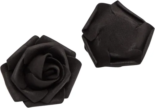 Miniatura 9 de Bright Creations Paquete de 100 flores artificiales negras, flores falsas de espuma para decoraciones de Halloween, manualidades, ramos y fiestas