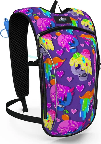 Miniatura 2 de Mochila de hidratación ligera – Bolsa de 2 litros incluida – Ideal para festivales, mochileros, senderismo, ciclismo de montaña, actividades al aire