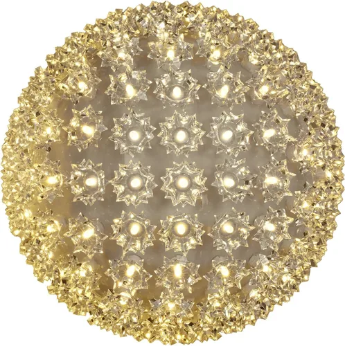 Miniatura 25 de Novelty Lights - Esfera de estrella de luz LED de 6 pulgadas con 50 luces, 100% verdadero parpadeo blanco cálido, bola de ornamento, cable
