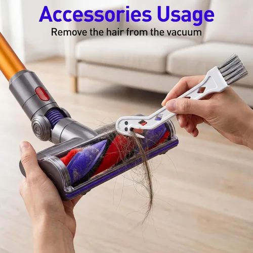 Miniatura 7 de Juego de 6 filtros de repuesto para aspiradoras Dyson V7, V8 Animal y V8 Absolute inalámbricas, 3 filtros post, 3 filtros pre, reemplaza la pieza