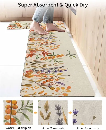 Miniatura 4 de American Farmhouse - Tapete de baño para bañera, antideslizante, de secado rápido y absorbente, de tierra de diatomeas, para fregadero de cocina