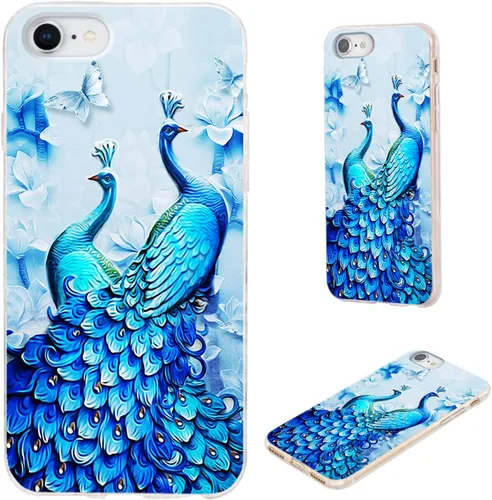 Miniatura 14 de Funda protectora completa delgada y suave de TPU transparente para iPhone SE 2022/2020, iPhone 8/7/6S/6 - Diseño de música divertida guitarra