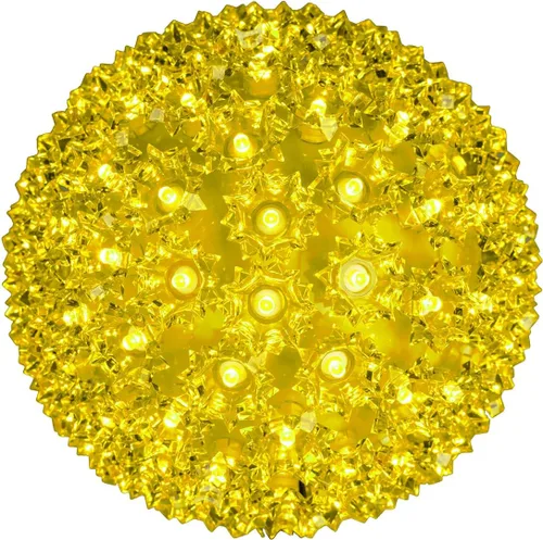 Miniatura 12 de Novelty Lights - Esfera de estrella de luz LED de 6 pulgadas con 50 luces, 100% verdadero parpadeo blanco cálido, bola de ornamento, cable
