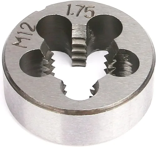 Miniatura 7 de EFFICERE Juego de 40 piezas de roscas y troqueles de alta calidad, roscas métricas M3, M4, M5, M6, M7, M8, M10, M12, ambos tipos gruesos y finos