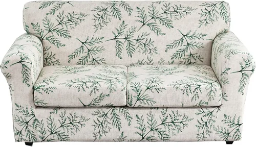 Miniatura 58 de CRFATOP Fundas elásticas para sillón de 2 plazas suaves con diseño floral para perros, fundas elásticas para sillón de 1 plaza, fundas lavables