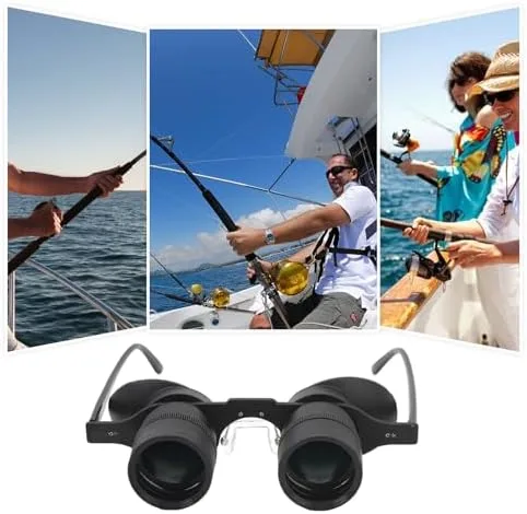 Miniatura 7 de Anteojos binoculares para pesca, observación de aves, deportes, conciertos, teatro, ópera, TV, visión de vista, lente HD con 3 filtros