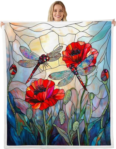 Miniatura 42 de Manta de cama de margaritas blancas, manta de franela rústica con flores florecientes de jardín natural para decoración de habitaciones, manta