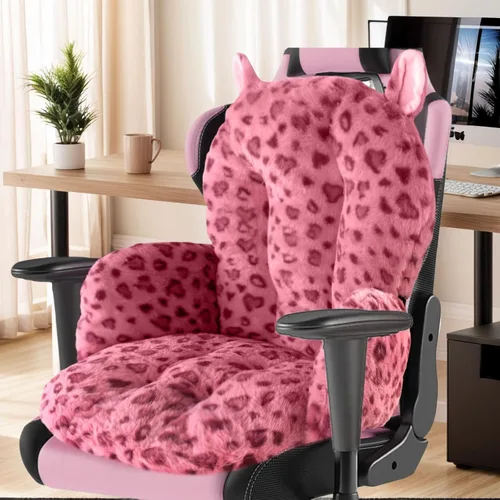 DOBUONO Cómodo cojín para silla de oficina: 17.5 pulgadas de largo x 17.5 pulgadas de ancho x 18 pulgadas de alto, lindo cojín Kawaii para silla de