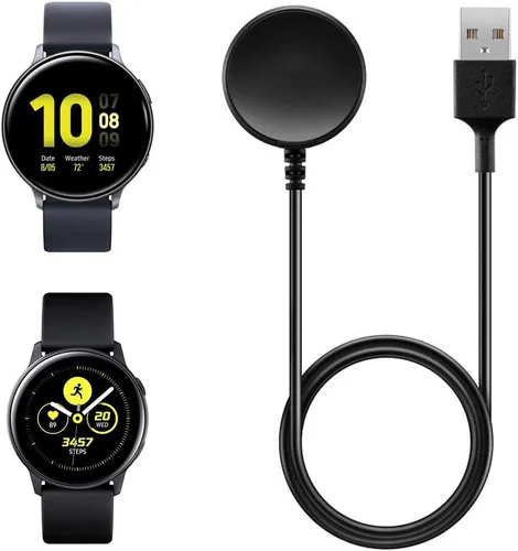 Miniatura 2 de Cargador para Galaxy Watch Active 2, cable de carga de repuesto para Samsung Galaxy Watch Active 1/2 (3.3 pies/3.3 ft)