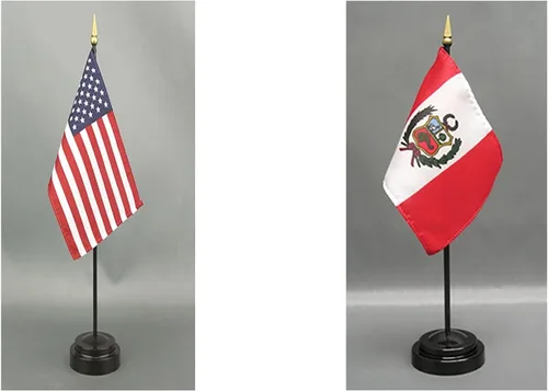 Miniatura 115 de Juego de banderas de escritorio de Afganistán, hecho en Estados Unidos, de rayón de 4 x 6 pulgadas, escritorio de oficina y pequeñas banderas