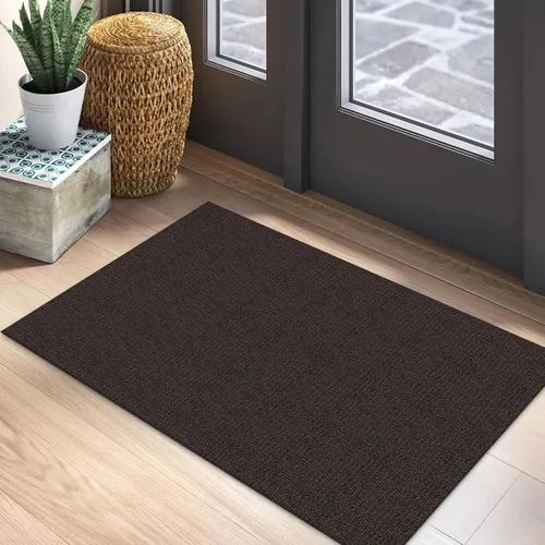 Miniatura 64 de EARTHALL Alfombra pequeña de 2 x 3 pies, lavable para entrada, antideslizante, trenzada, alfombra para puerta interior y exterior, alfombra tejida