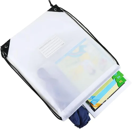 Miniatura 16 de CODOBON Paquete de 20 bolsas con cordón, mochila de cuerda de dibujo a granel, bolsa de bricolaje para gimnasio, deportes, bolsa para mujeres