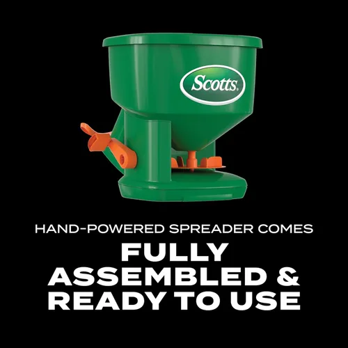 Miniatura 6 de Scotts Whirl - Esparcidor manual para semillas de césped, fertilizante, sal, derretimiento del hielo, esparcidor de mano con capacidad para hasta