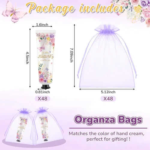 Miniatura 2 de 48 Sets Una Mariposa Está en Camino Regalos de Crema de Manos a Granel Baby Shower Crema de Manos Tamaño de Viaje Loción a Granel Suministros