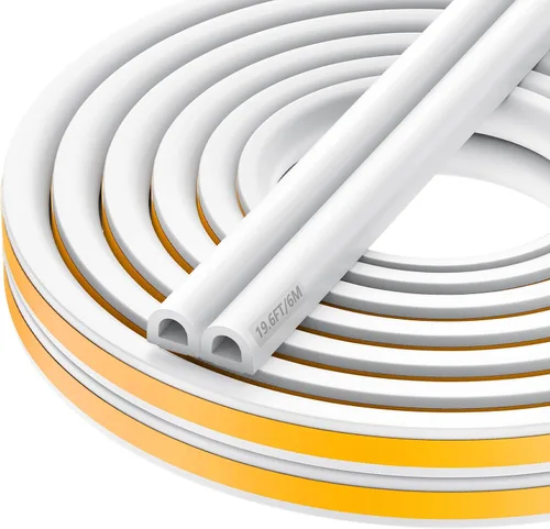 Miniatura 11 de Nest - Tira de sellado de espuma de madera para puertas y ventanas, alta elasticidad, cinta aislante de goma de alta adherencia, espuma de puerta