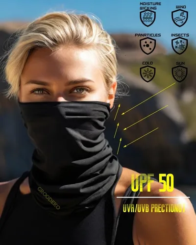 Miniatura 3 de Neck Gaiters,Sun UV Protection Seamless Skull Bandanas,Gator Joker Face Cover Scarf Mask for Men Women outdoor sports