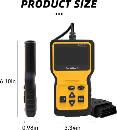 Miniatura 2 de Lector de códigos de escáner OBD2 para automóvil para comprobar el motor, leer y borrar códigos de falla, verificar el estado del monitor