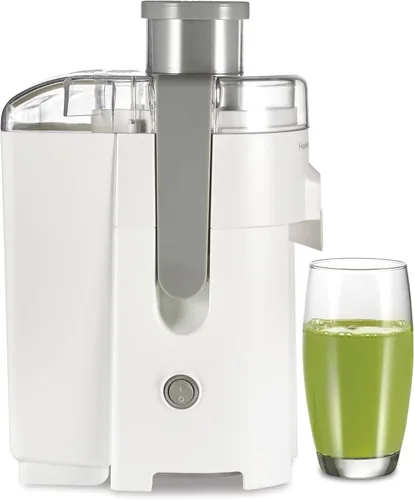 Miniatura 9 de Máquina Exprimidora Hamilton Beach HealthSmart, Extractor Centrífugo Compacto, Canal de Alimentación de 2.4 Pulgadas para Frutas y Verduras, Fácil