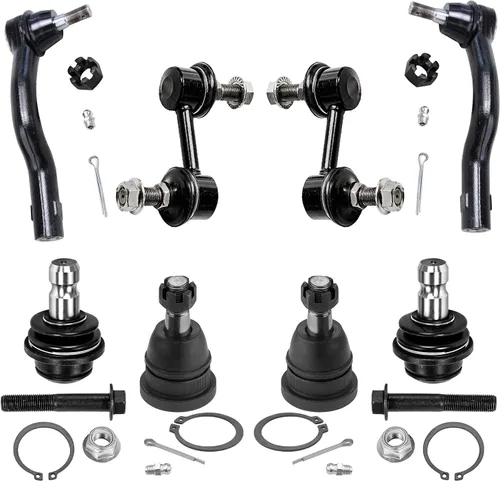 Miniatura 143 de Detroit Axle – Kit de suspensión delantera para Hyundai 2013-2018 Santa Fe 2 enlaces de barra de estabilizador 4 varillas de amarre interiores