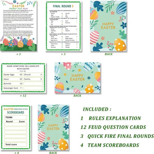 Miniatura 3 de Juego de peleas amistosas para el día de Pascua, suministros de juego de fiesta del día de Pascua, juegos del día de Pascua para adultos