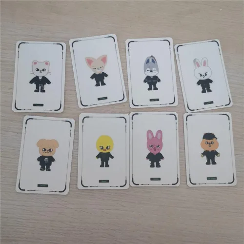 Miniatura 3 de KPOP Stray Skzoo - Llavero de personajes para niños y tarjetas fotográficas SKZOO