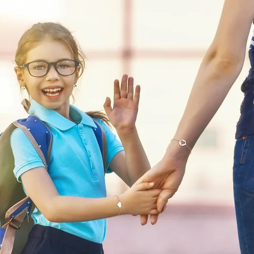 Miniatura 6 de SUNSH Regalos de regreso a clases, pulsera para mamá e hija, hijo, juego de pulseras a juego para el primer día de escuela, regalos para niñas