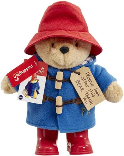 Miniatura 7 de Rainbow Designs Oso Paddington Clásico con Botas - Personaje de Peluche de Pie de 25cm (9.8 pulgadas) - Oso de Peluche Paddington Suave y Tierno