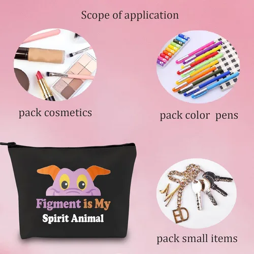 Miniatura 7 de Bolsa de maquillaje cosmética de dragón púrpura Una pequeña chispa dragón púrpura imaginación dragón púrpura fans regalo dragón púrpura regalo Higo