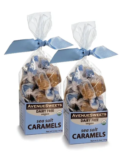 Miniatura 3 de AvenueSweets - Caramelos suaves hechos a mano sin lácteos veganos envueltos individualmente - 2 cajas de 5.2 onzas - Vainilla