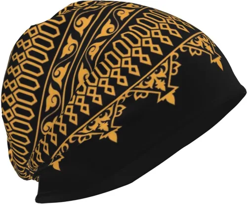 Miniatura 4 de Gorro africano holgado para adultos, tejido elástico, de calavera, gorro de invierno para exteriores para mujeres y hombres