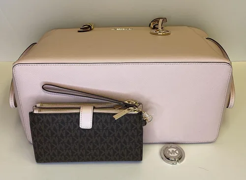 Miniatura 5 de Michael Kors MICHAEL Michel Kors Gilly - Bolsa de viaje con cordón grande con doble cierre para la muñeca