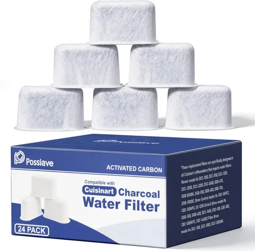 Miniatura 8 de Possiave - Paquete de 12 filtros de café compatibles con Cuisinart, filtro de agua de carbón para Cuisinart, se adapta a todas las máquinas de café