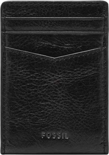 Fossil Funda magnética minimalista de cuero para hombre con clip para dinero bolsillo frontal cartera para hombres