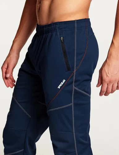 Miniatura 7 de TSLA Pantalones de ciclismo térmicos resistentes al viento para hombre, con forro polar, pantalones de ciclismo para exteriores, pantalones