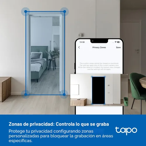 Miniatura 8 de Tapo - Cámara de seguridad de 1080p para interiores/exteriores - Detección gratuita de personas/movimiento/llanto de bebé