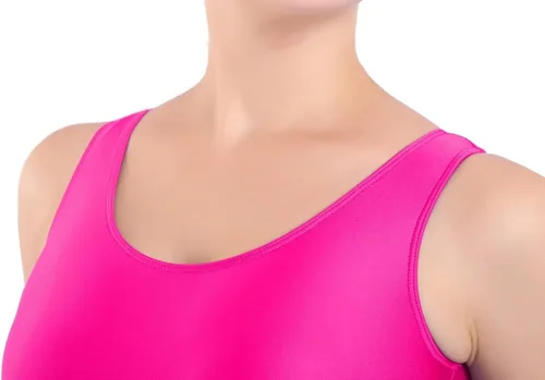 Miniatura 8 de Javly Leotardos de baile para mujer, básicos, sin mangas, para ballet, con cuello redondo, para adultos