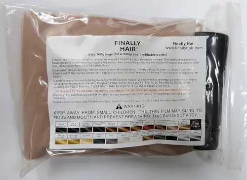 Miniatura 10 de Edificio de pelo fibras de 200 gramos 7 oz. Con Botella por por último pelo 50 G4, Negro