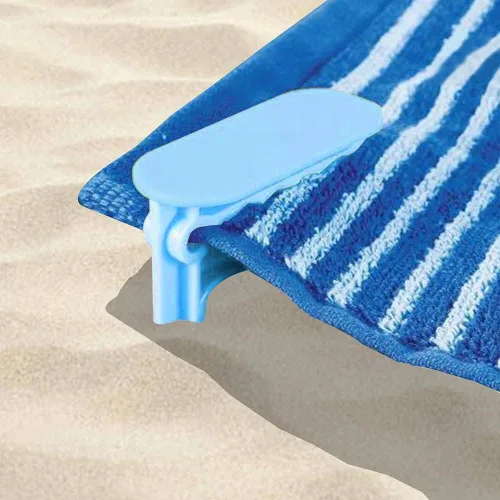 Estacas de anclaje para exteriores, toalla de playa/tapete de pícnic, estacas de anclaje, paquete de 8 (azul)