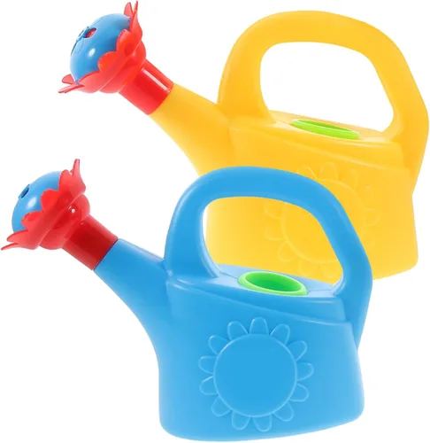Regadera de plástico, regadera de pollo, juguetes de regadera, juguete de baño de playa para niños, paquete de 2 (color al azar)