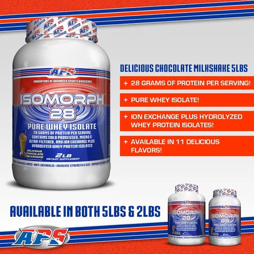 Miniatura 4 de APS Nutrition Isomorph 28 Batido de chocolate, 2 libras