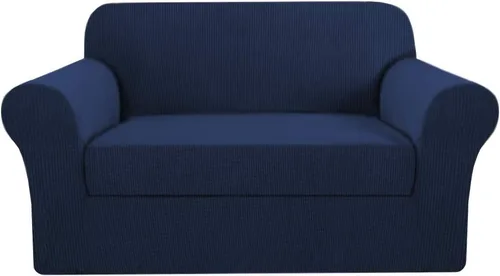 Miniatura 19 de H.VERSAILTEX Funda de Sofá de Alta Elasticidad de 2 Piezas Fundas de Sofá Elegante Funda/Protector de Muebles Suave con Tela de Patrón a Cuadros