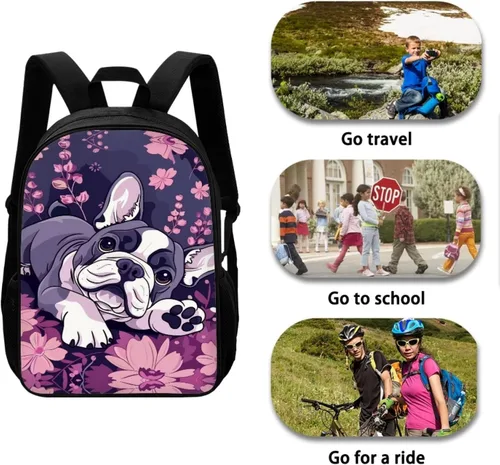 Miniatura 12 de HUGS IDEA Los animales frescos 3D niños escuela libro bolsa niños impresión mochilas, Baloncesto, Moderno