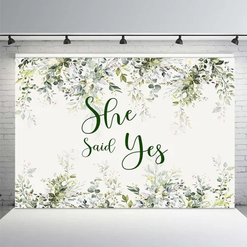 MEHOFOND Telón de fondo de eucalipto para despedida de soltera de 7 x 5 pies, pancarta de hojas verdes, fondo de fotografía para mujeres, boda,